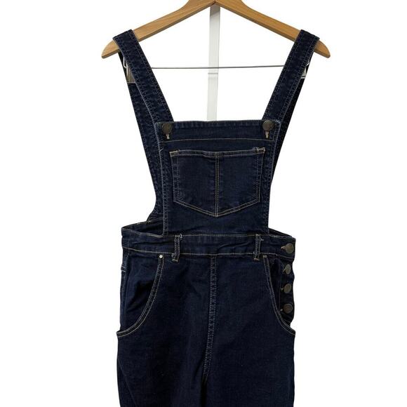 Hell Bunny Women's Bib Overalls Jeans Small Blue Stretch - Picture 7 of 16
